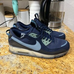 Nike Air Max 90 Terrascape Midnight Navy Aqua size 8.5
